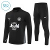 Manchester City Zwarte Trainings Sweatshirt Kwart-Zip 2025-26  - Kids